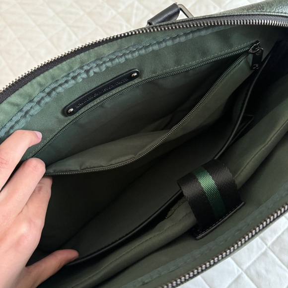 Robert Graham Forest Green Paisley Briefcase - Picture 12 of 12